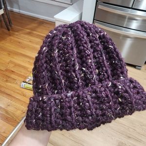 Womens Wool Hat Crochet Chunky Beanie